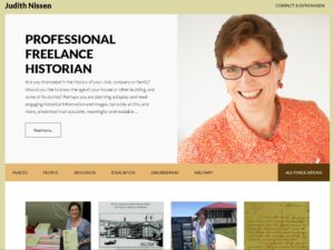 Home page of Judith Nissen website
